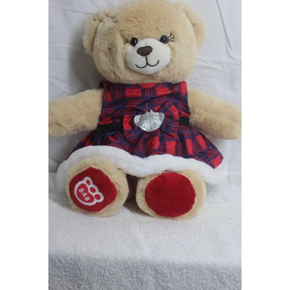 Build A Bear Workshop Teddy Girl With A Party Dress Plush Set